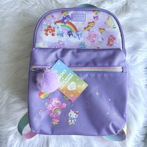 NEW! Purple Hello Kitty x Care Bears Insulated Igloo Cooler Backpack Bag Picnic
